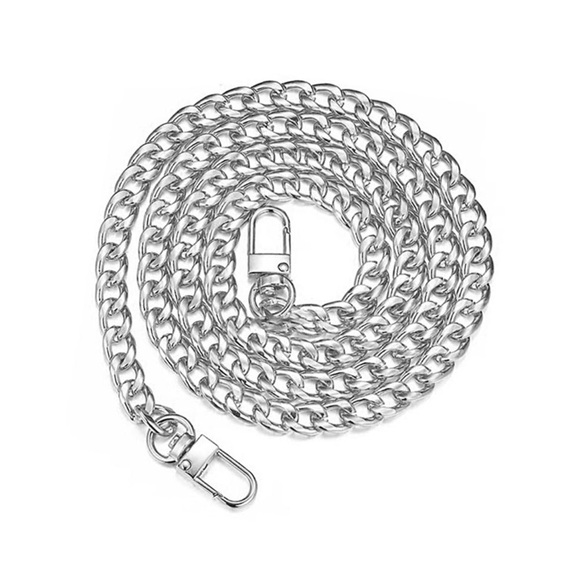 Fasgion Silver Tone Replacement Bag Chain - Picture 1 of 9